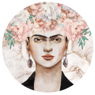 Behangcirkel Frida Kahlo