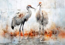 Japanse Kraanvogel behang