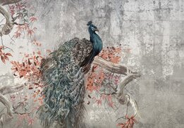 Pauwen fotobehang Peacock Art