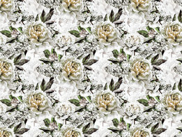 Bloemen fotobehang Pioenrozen Geel