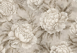 Pioenrozen behang Peonies