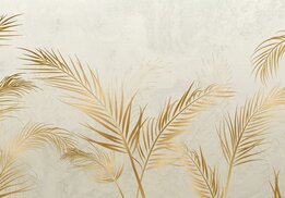 Gouden Palmbladeren fotobehang