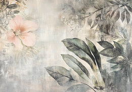 Botanisch fotobehang Hibiscus bloem II