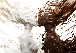 Chocolate Kiss fotobehang