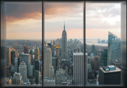 New York fotobehang Window View