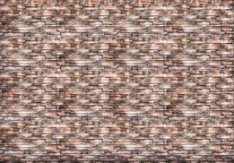 Stenen muur fotobehang bruin/grijs