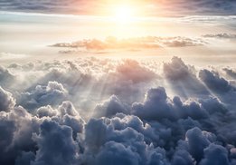 Boven de Wolken fotobehang