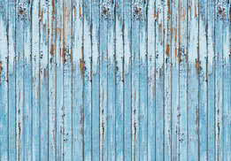 Hout fotobehang Blauwe planken