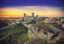 Kasteel ruïne fotobehang