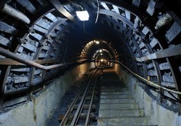 Mijnschacht fotobehang