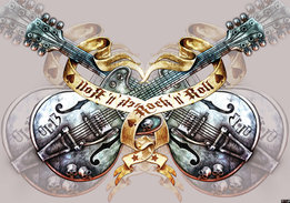 Guitars Alchemy fotobehang Licht grijs