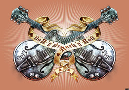 Guitars Alchemy fotobehang Kleur