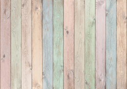 Hout fotobehang Pastel