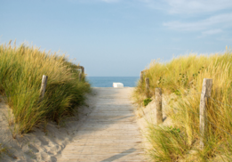 Strandopgang fotobehang