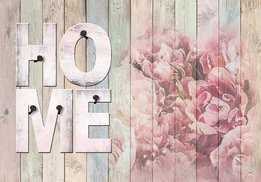 Hout Fotobehang Home Pastel
