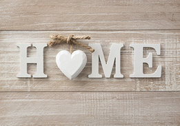 Hout Home fotobehang Hart