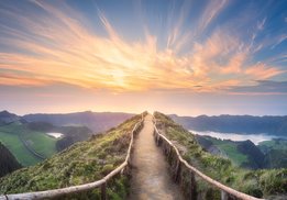 Berglandschap fotobehang Azoren