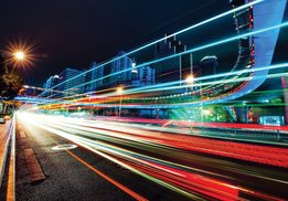City Speed of Light fotobehang