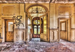 Industrieel fotobehang Oud Landhuis