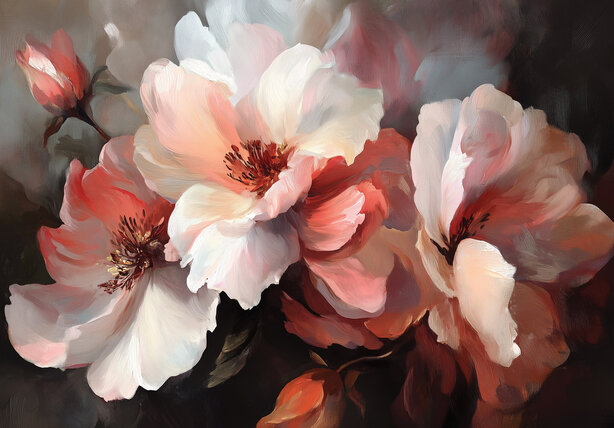 Grote Pioenrozen fotobehang V68